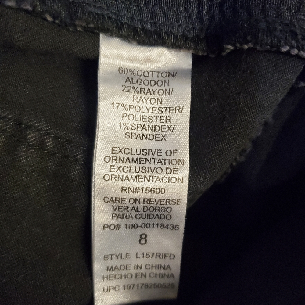 Wit & Wisdom Bootcut Jeans Black Denim High Rise Comfort Stretch Size 8 - Picture 6 of 10
